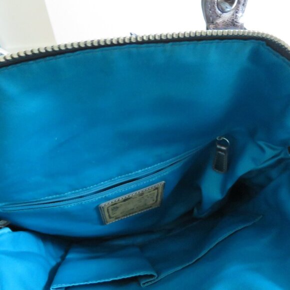 COACH Limited Edition Poppy Spotlight Sequin Metallic Top Handle Crossbody Bag - Picture 13 of 15